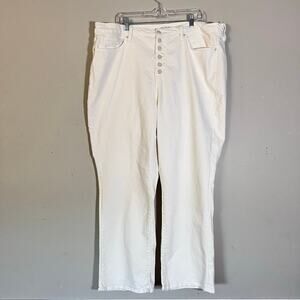 Good American Good Legs Light Compression Denim Jeans Size 20 Cloud White Plus